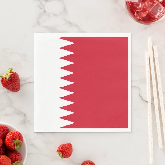 Serviette En Papier Drapeau de Bahreïn (En situation)