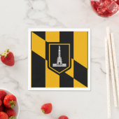 Serviette En Papier Drapeau de Baltimore, Maryland (En situation)