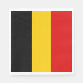 Serviette En Papier Drapeau de Belgique (Devant)