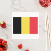 Serviette En Papier Drapeau de Belgique Papier serviettes (En situation)
