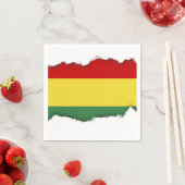 Serviette En Papier Drapeau de Bolivie (En situation)
