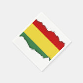 Serviette En Papier Drapeau de Bolivie (Coin)