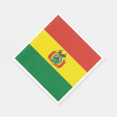 Serviette En Papier Drapeau de Bolivie patriotique (Coin)
