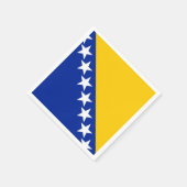 Serviette En Papier Drapeau de Bosnie-Herzégovine (Coin)