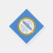 Serviette En Papier Drapeau de Boston, Massachusetts Papier serviettes (Coin)