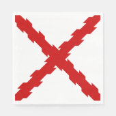 Serviette En Papier Drapeau de Bourgogne (Devant)