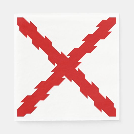 Serviette En Papier Drapeau de Bourgogne (Devant)