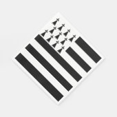 Serviette En Papier Drapeau de Bretagne patriotique (Coin)