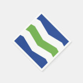 Serviette En Papier Drapeau de Burlington, Vermont (Coin)