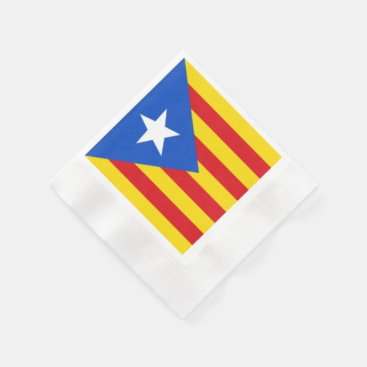 Serviette En Papier Drapeau de Catalogne (Coin)