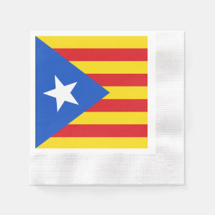 Serviette En Papier Drapeau de Catalogne