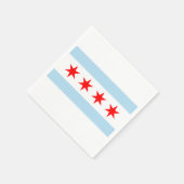 Serviette En Papier Drapeau de Chicago, Illinois (Coin)