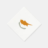 Serviette En Papier Drapeau de Chypre (Coin)
