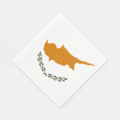 Serviette En Papier Drapeau de Chypre (Coin)