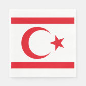 Serviette En Papier Drapeau de Chypre du Nord (Devant)