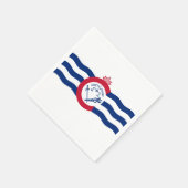 Serviette En Papier Drapeau de Cincinnati, Ohio Napkins (Coin)