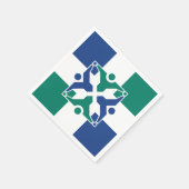 Serviette En Papier Drapeau de Columbia, Missouri (Coin)