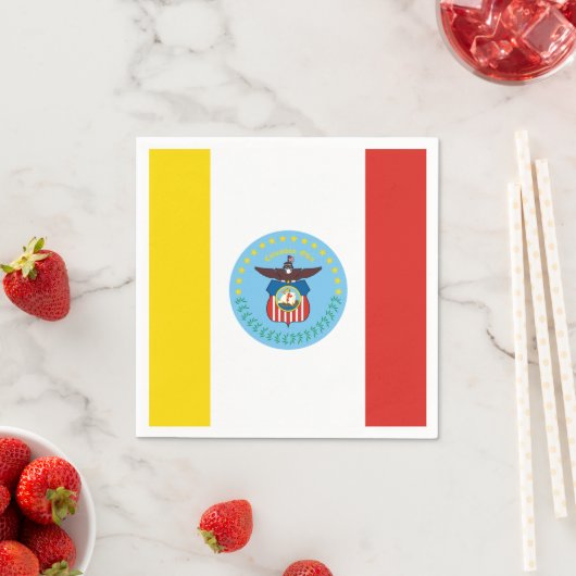 Serviette En Papier Drapeau de Columbus, Ohio Papier serviettes (En situation)