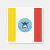 Serviette En Papier Drapeau de Columbus, Ohio Papier serviettes (Devant)