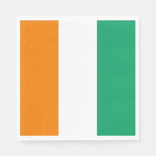 Serviette En Papier Drapeau de Côte d'Ivoire (Devant)