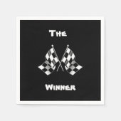 Serviette En Papier Drapeau de course (Devant)