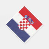 Serviette En Papier Drapeau de Croatie (Coin)