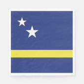 Serviette En Papier Drapeau de Curaçao (Devant)