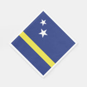 Serviette En Papier Drapeau de Curaçao (Coin)