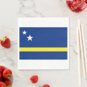 Serviette En Papier Drapeau de Curaçao (En situation)