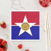 Serviette En Papier Drapeau de Dallas (Texas) (En situation)