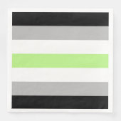 Serviette En Papier Drapeau de fierté agender (Devant)