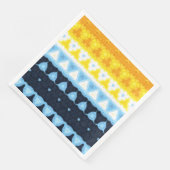 Serviette En Papier Drapeau de fierté BoHo Groovy Géométrique Abstrait (Coin)