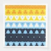 Serviette En Papier Drapeau de fierté BoHo Groovy Géométrique Abstrait (Devant)