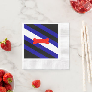 Serviette En Papier Drapeau de fierté de jeu de chiots de SlipperyJoe