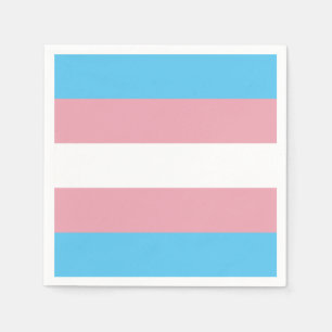 Serviette En Papier Drapeau de fierté de transsexuel