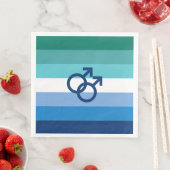 Serviette En Papier Drapeau de fierté gay MLM (En situation)