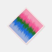 Serviette En Papier Drapeau de fierté Omniromantique Abstrait Squiggly (Coin)