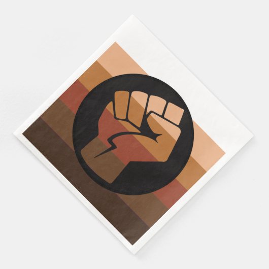 Serviette En Papier Drapeau de fierté POC (Coin)