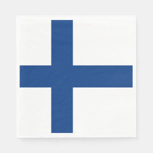 Serviette En Papier Drapeau de Finlande