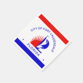 Serviette En Papier Drapeau de Fort Lauderdale, Floride (Coin)