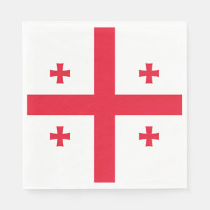 Serviette En Papier Drapeau de Géorgie