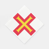 Serviette En Papier Drapeau de Guernesey (Coin)