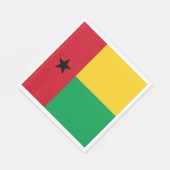 Serviette En Papier Drapeau de Guinée-Bissau (Coin)