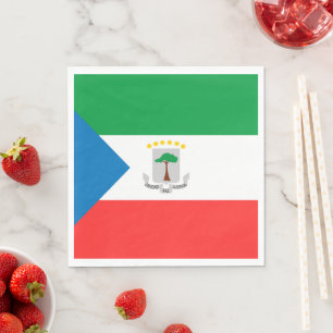 Serviette En Papier Drapeau de Guinée équatoriale