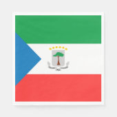 Serviette En Papier Drapeau de Guinée équatoriale (Devant)