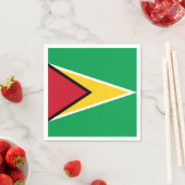 Serviette En Papier Drapeau de Guyana (En situation)