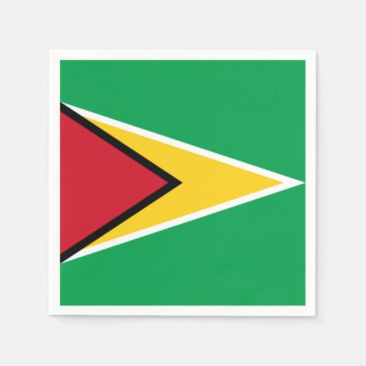Serviette En Papier Drapeau de Guyana (Devant)
