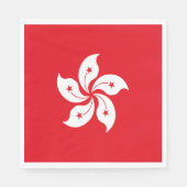 Serviette En Papier Drapeau de Hong Kong (Devant)