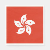 Serviette En Papier Drapeau de Hong Kong (Devant)