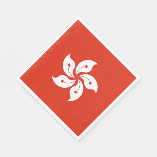 Serviette En Papier Drapeau de Hong Kong (Coin)